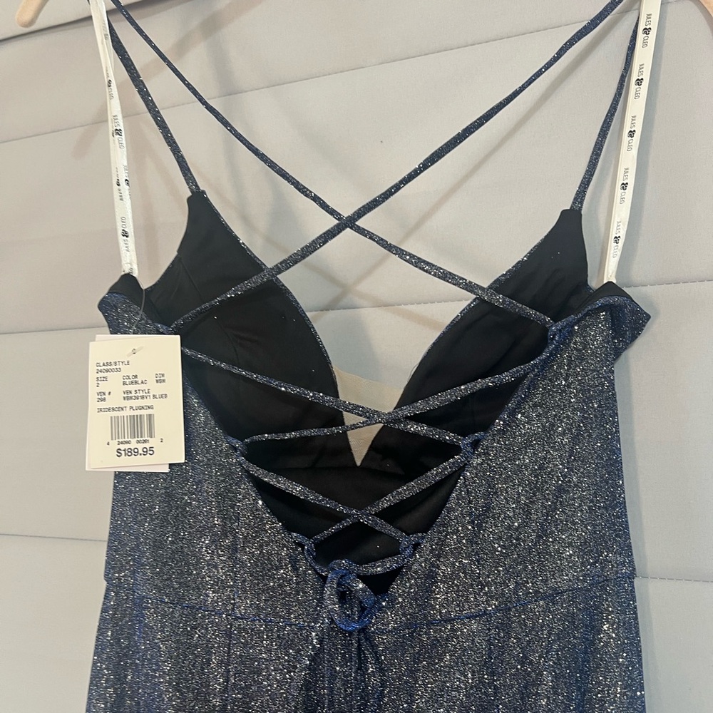Sparkling Midnight Blue Prom Formal Event Wedding Guest STUNNING  Dress, NWT! - Picture 10 of 13